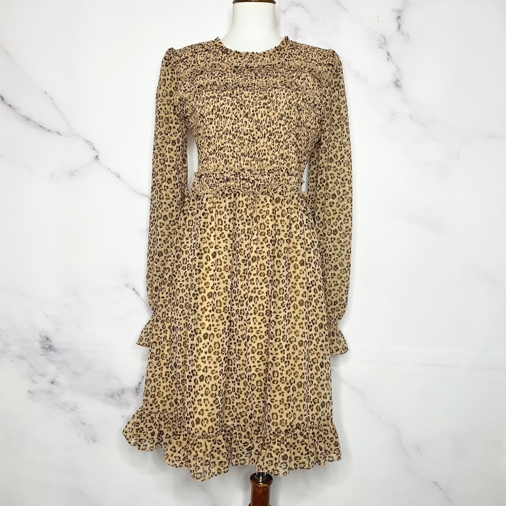 Rachel Parcell Leopard Print Smocked Dress - Picture 7 of 16